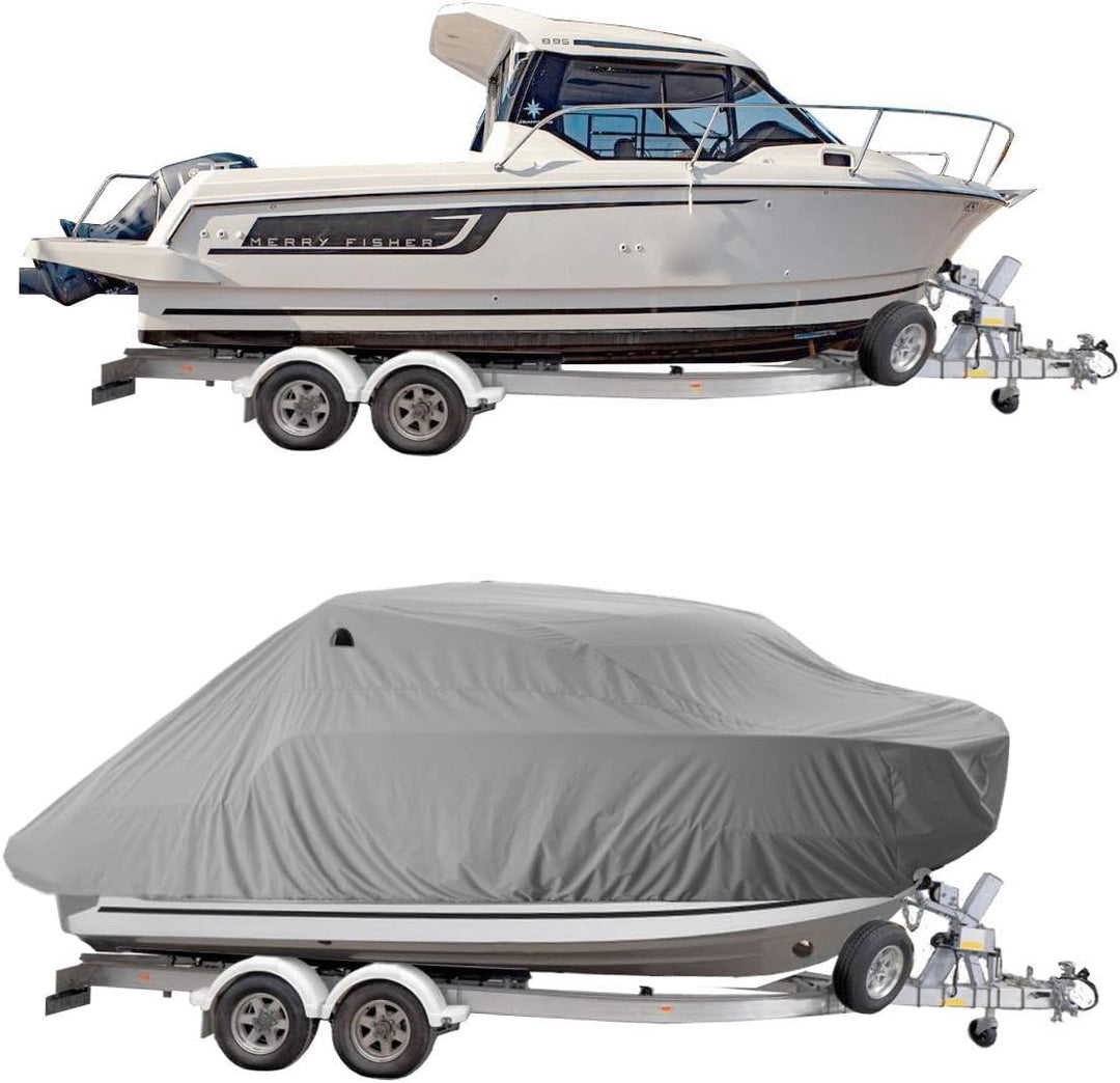 Oceansouth Abdeckung für Jeanneau Merry Fisher 895 (Grau), Grau
