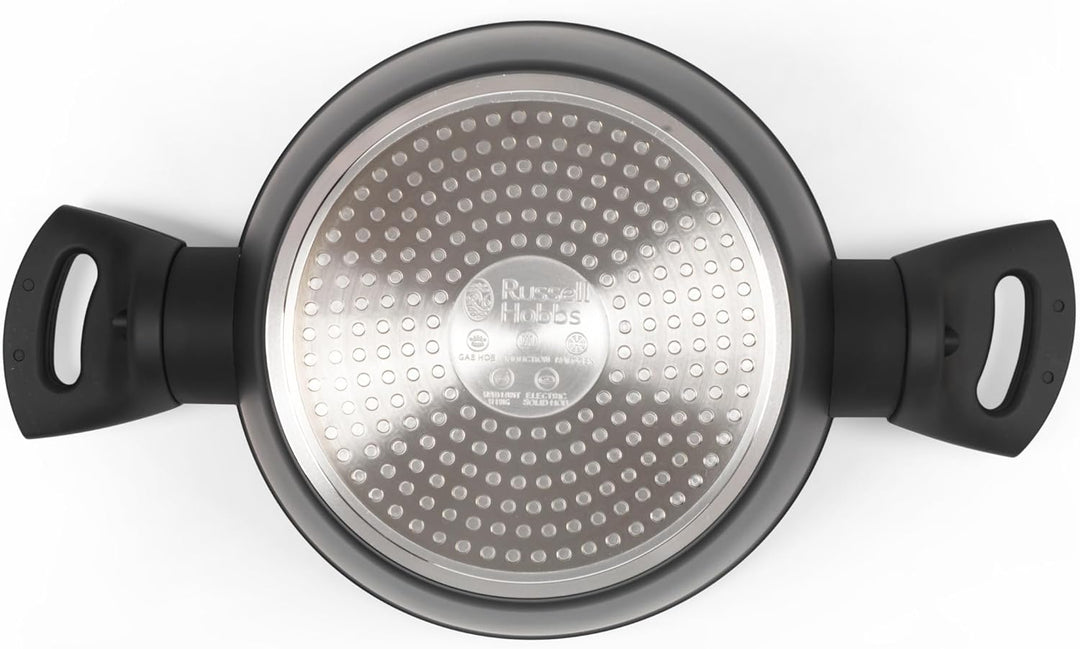 Russell Hobbs RH01669BEU7 Antihaft kochtöpf, 20cm / 2.6L Ungefähre Füllmenge, PFOA Frei töpf mit Gla