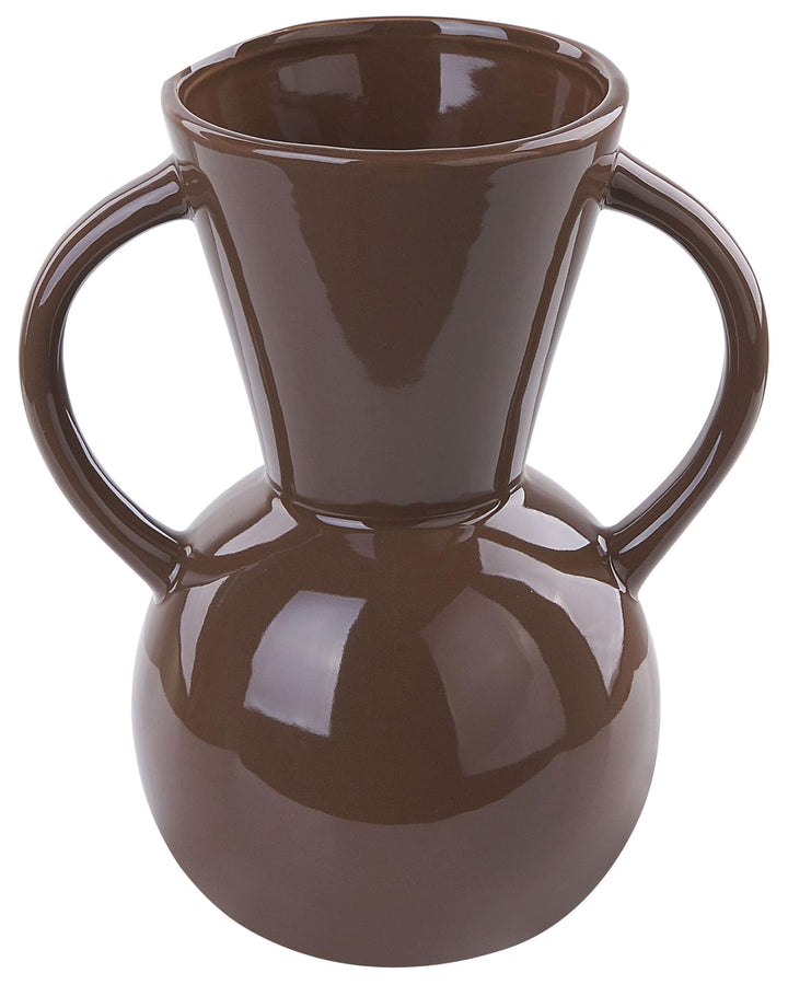 Moderne dekorative Vase Braun minimalistisches Wohnaccessoire Orestiada