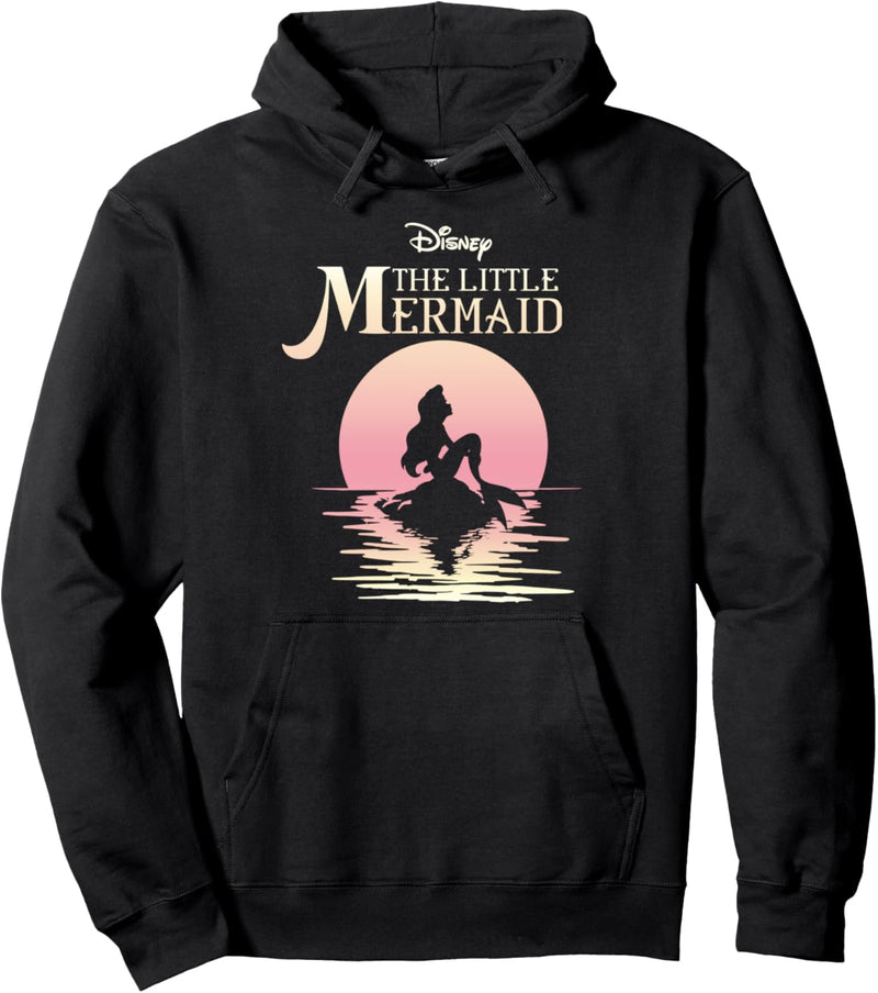 Disney The Little Mermaid Ariel Rock Moon Silhouette Pullover Hoodie