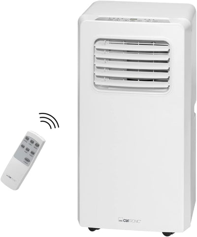 Clatronic Klimaanlage CL 3671 mobiles Klimagerät mit Abluftschlauch, 3 in 1 Klimaanlage mit LED-Disp