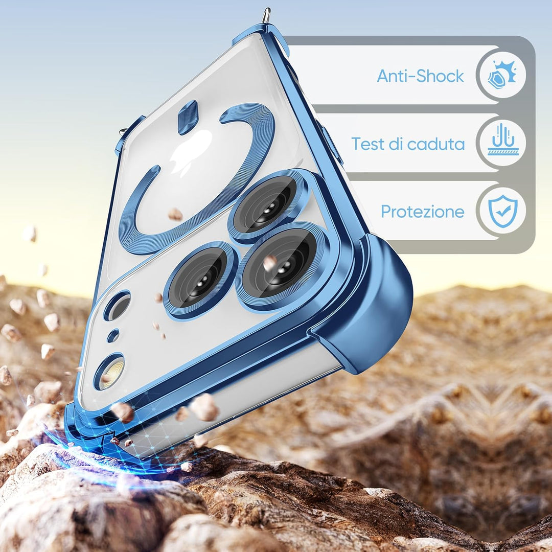 GOODVISH Handykette für iPhone 17 Pro Max Hülle mit Band, mit 2 Stück Schutzfolie und Kamera Schutz,