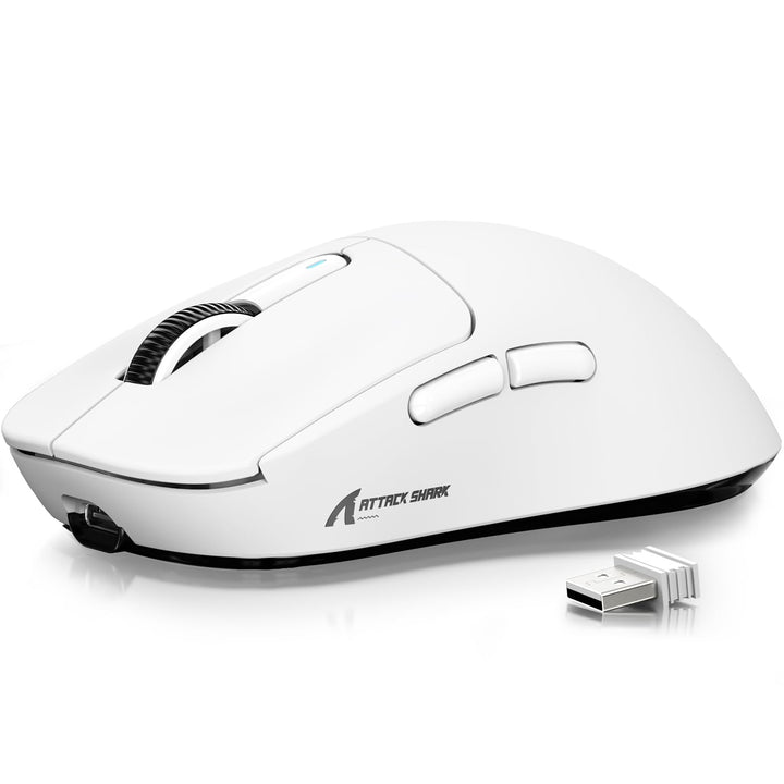ATTACK SHARK X3 49g Ultralight Mouse, PixArt PAW3395 Gaming Sensor, BT/2.4G Wireless/Wired Gaming Mo