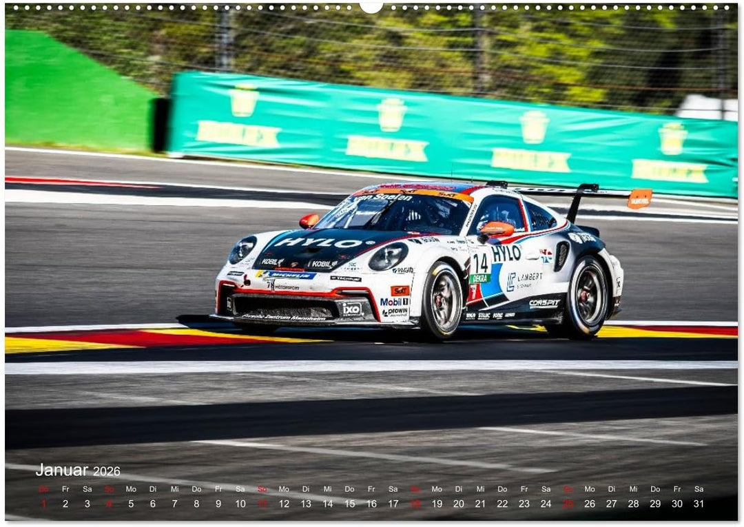 Motorsportkunst aus Weissach (Wandkalender 2026 DIN A2 quer), CALVENDO Monatskalender: Ein Kalender