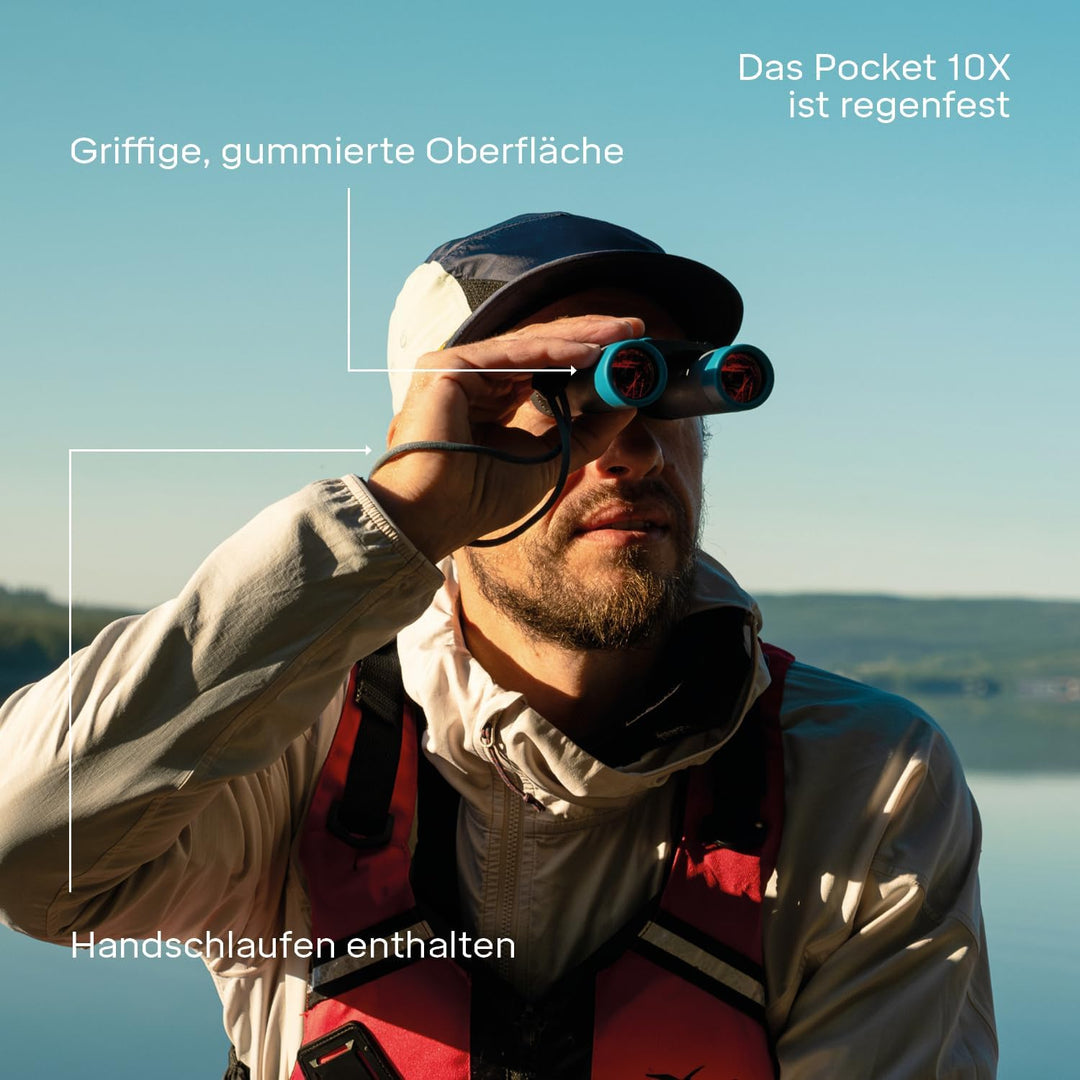 Silva kleines Fernglas Erwachsene & für Kinder - Pocket 10X - 10x25 Wasserfest - BK7 - Faltbares Fer
