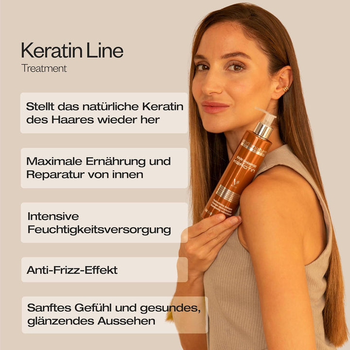 Abril Et Nature Bain Shampoo Keratin - baut die Haarfaser wieder auf und stärkt sie durch den Einsat