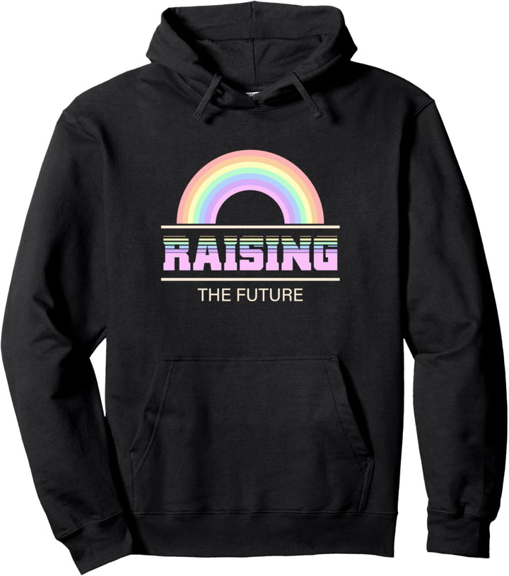 Den zukünftigen Pastellregenbogen erheben Pullover Hoodie