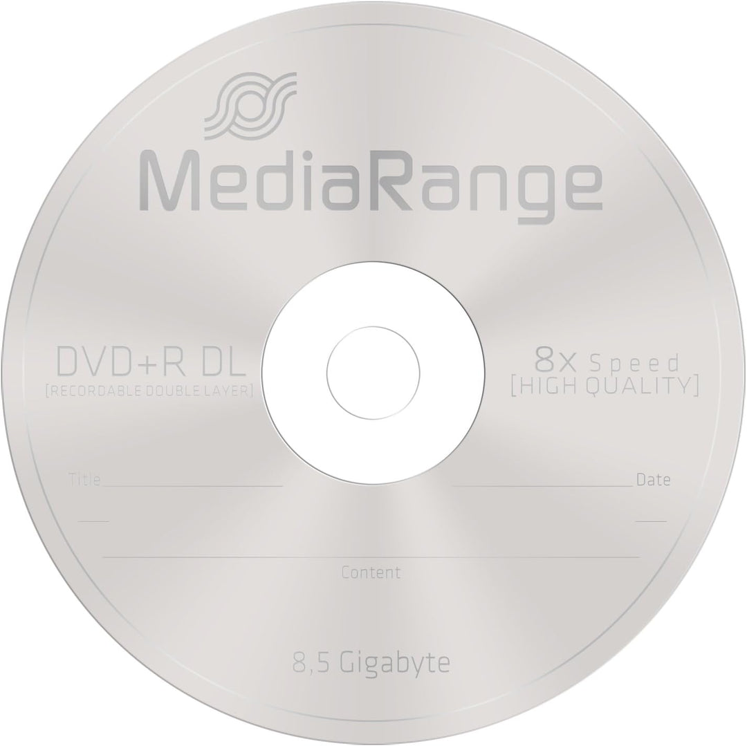 MediaRange MR470 DVD+R Double Layer 8.5Gb|240Min 8-fache Schreibgeschwindigkeit, 100er Cakebox 100er
