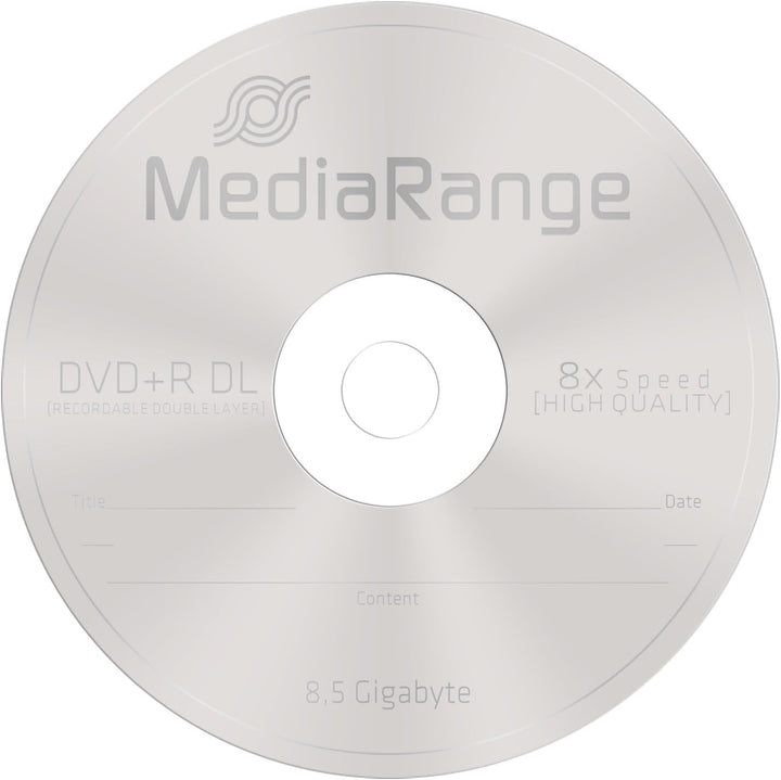 MediaRange MR470 DVD+R Double Layer 8.5Gb|240Min 8-fache Schreibgeschwindigkeit, 100er Cakebox 100er
