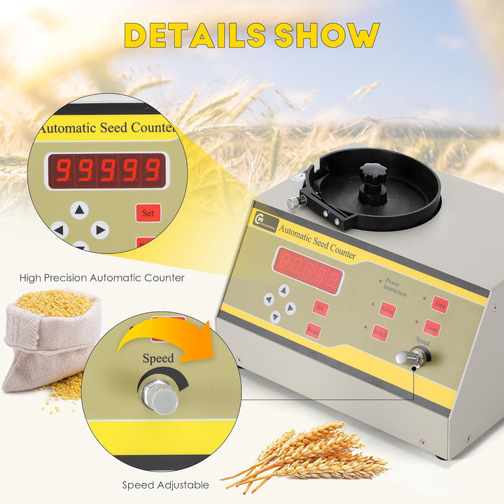 CGOLDENWALL Automatische Seed Counter Einstellbare Dish Counting Maschine für verschiedene Arten von
