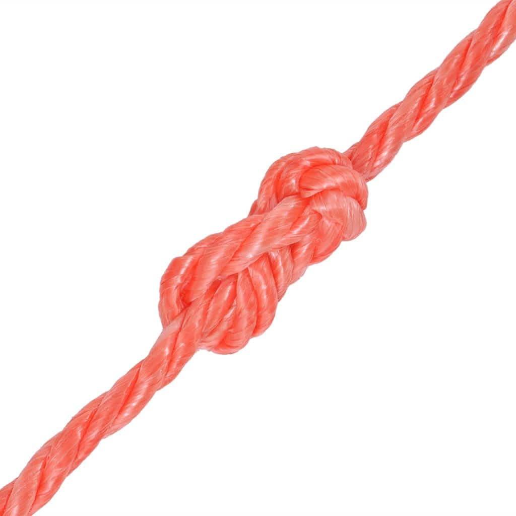 vidaXL Polypropylenseil 16mm 100m Orange PP Seil Schnur Flechtleine Tauwerk 16 mm/ 100 m Orange, 16