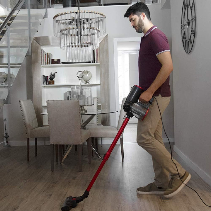 Cecotec Vertikaler 2-in-1 Staubsauger mit Kabel ThunderBrush, 600W, Besen- und Handstaubsauger, Zykl