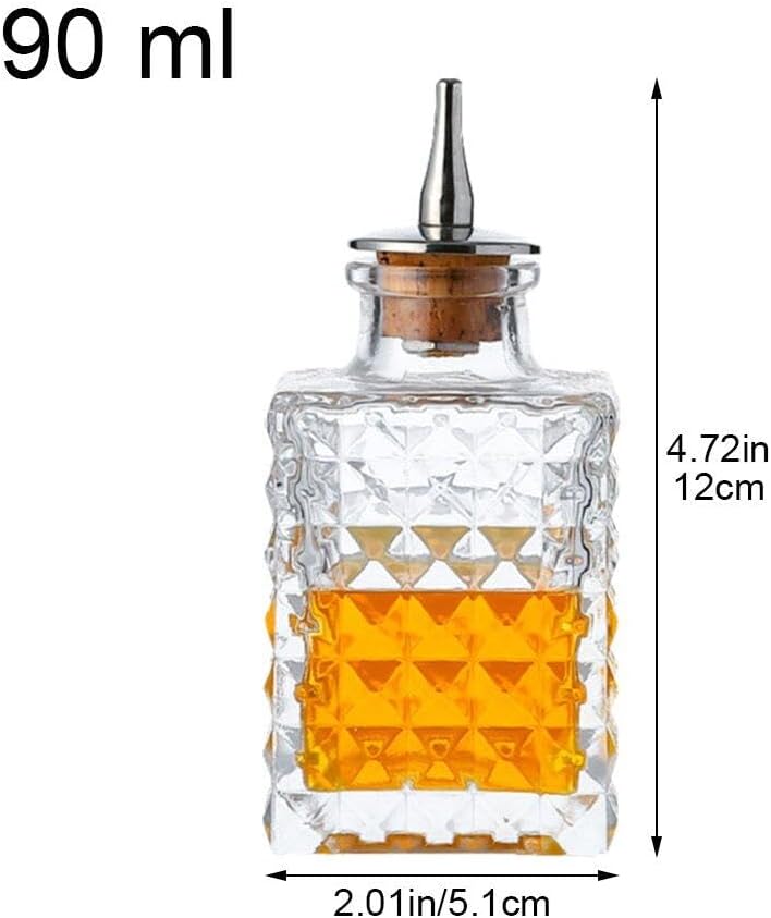 Hrippy Bitters-Flasche, Vintage-Dasher-Flasche, Cocktail-mischglasflaschen Für Zuhause Und Bar, Rest