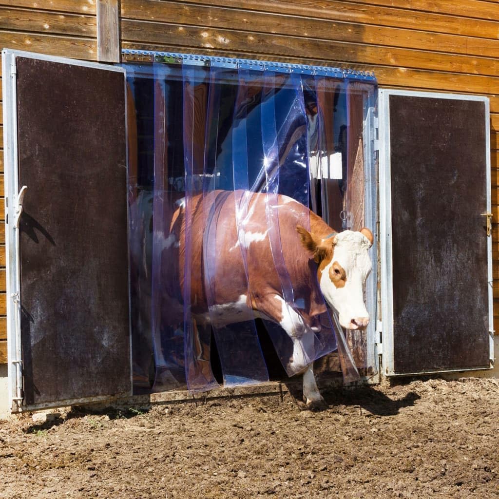 KERBL Streifenvorhang-Set (2x PVC Streifen Masse 30x225 cm, Sträke 3 mm, für Ställe / Paddocks / Hal