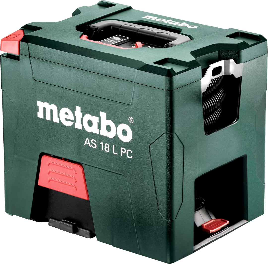 metabo Akku-Sauger AS 18 L PC – 602021850 – 18 V – Sauger mit manueller Filterabreinigung, Boost- un