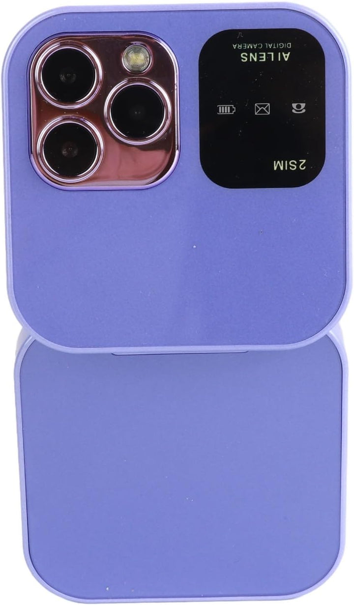 2G Klapphandy für Senioren, 2 SIM-Karten, Kleines Display, Faltbares Handy mit LED-Taschenlampe, Rüc