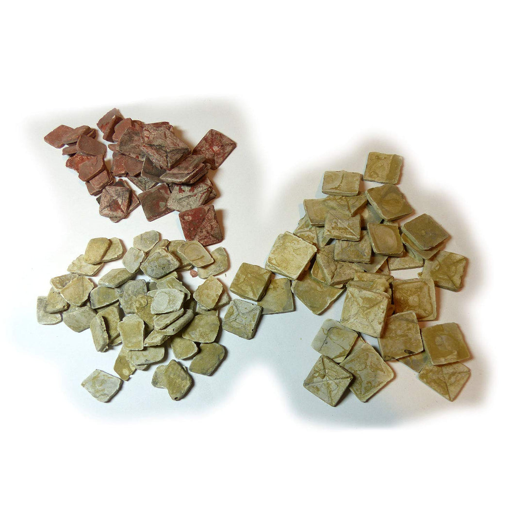 Krippenbausatz Genezareth – Set Bodenplatten – mit 50 Bodenfliesen (Sinai), 40 quadratischen Bodenpl