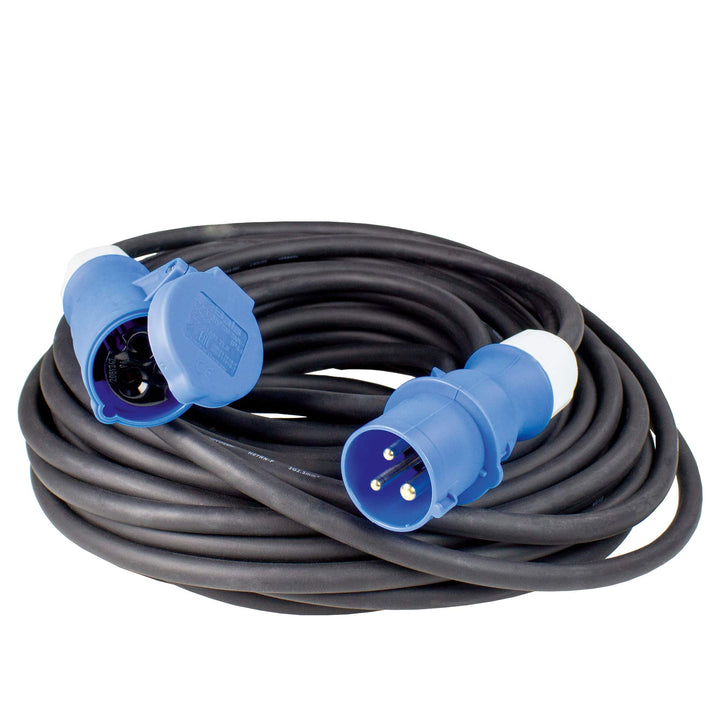 as - Schwabe Camping CEE-Verlängerungsleitung Caravan – 3-polig, 230 V / 16 A - CEE-Stecker &amp; CEE Ku