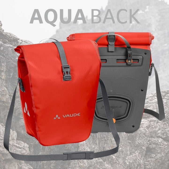 VAUDE Fahrradtaschen für Gepäckträger Aqua Back 2x24L, 2 x Hinterradtaschen wasserdicht, Fahrrad Gep
