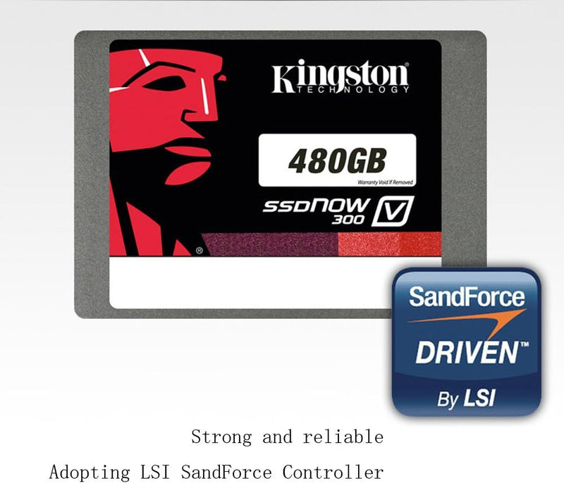 Kingston SV300S37A/120G SSDNow V300 interne SSD-Festplatte 120GB (6,4 cm (2,5 Zoll) SATA III) schwar