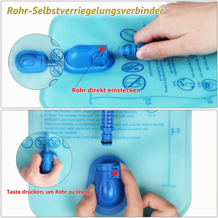 Lunidry Trinkrucksack Fahrradrucksack mit Trinkblase 2L Wasserdicht Sportrucksack, 20L Hydration Ruc