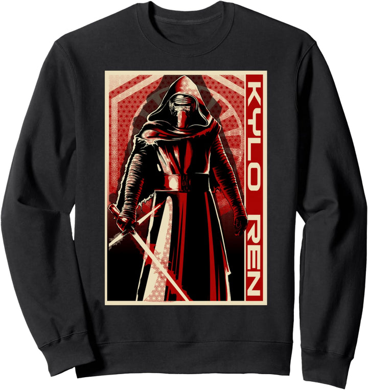 Star Wars The Force Awakens Kylo Ren Red Poster Portrait Sweatshirt