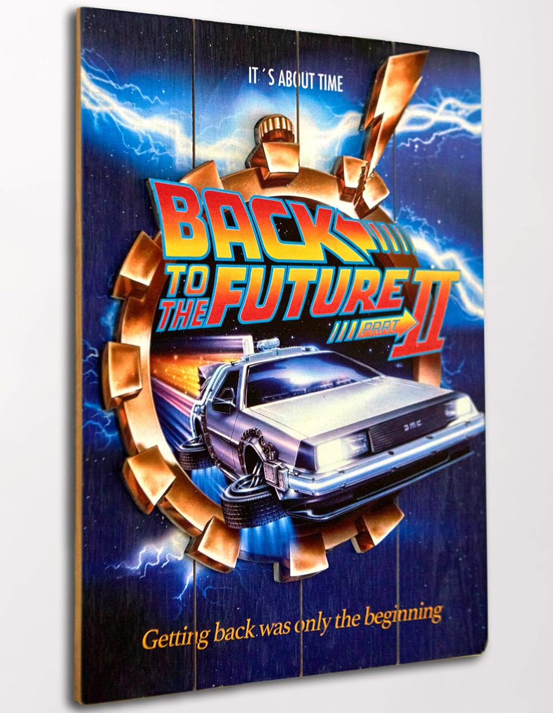Doctor Collector Back to the future Wooden Poster 2, Mehrfarbig, One size, DCBTTF04