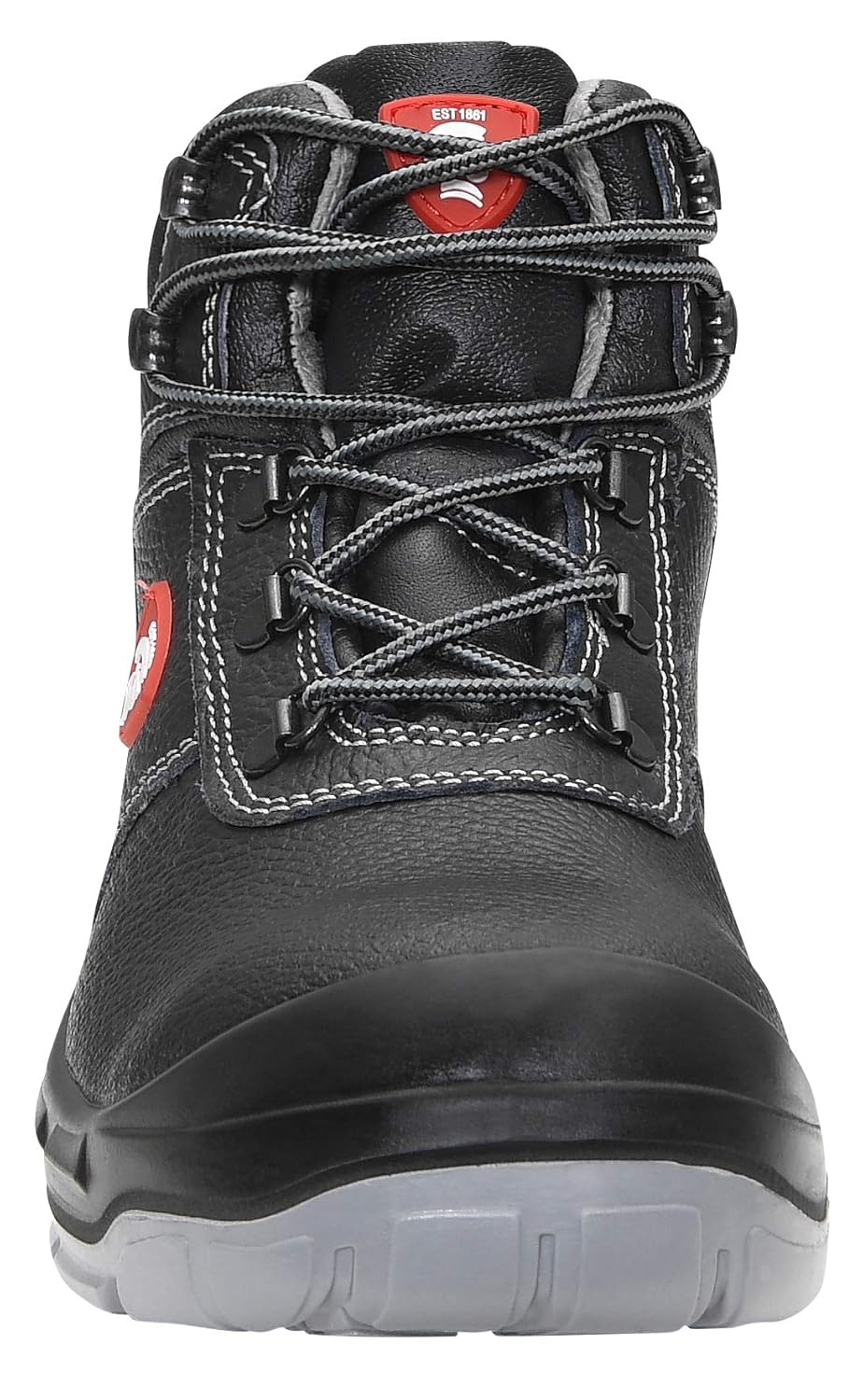 JORI Sicherheitsschuhe ACHIM S3, Damen und Herren, Lederschuh, robust, Schwarz, Stahlkappe - Grösse