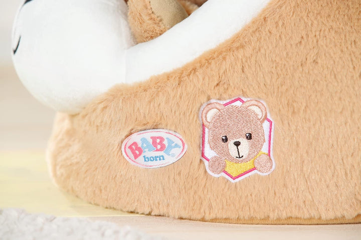 BABY born Bärenhöhle, Kuschelhöhle für Teddybären aus weichem Plüsch in Teddyform mit Ohren, 836927