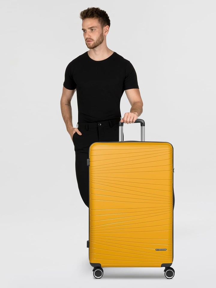 Franky Dallas 3.0 Hartschalen-Trolley mit 4 Rollen 75cm | Ausgestattet mit TSA-Schloss, Leicht | Car