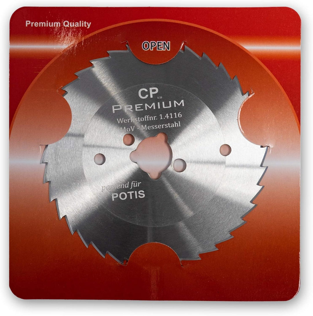 GASTRONICS Kreismesser für Potis - 80 mm, gezahnt - Dönermesser aus Edelstahl in Premium Qualität