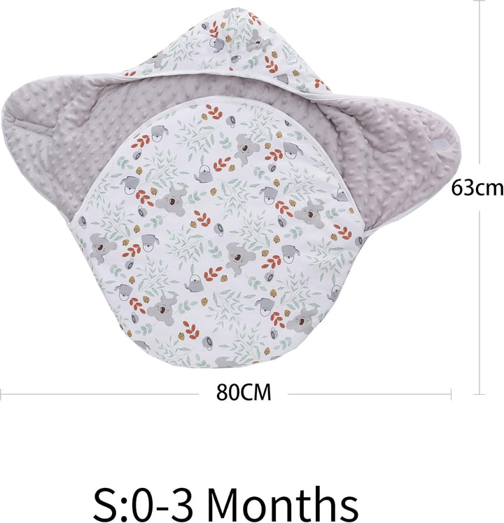 Einschlagdecke Babyschale für Winter Buggy Universal Fusssack Babydecke Baumwolle Baby Pucksack für
