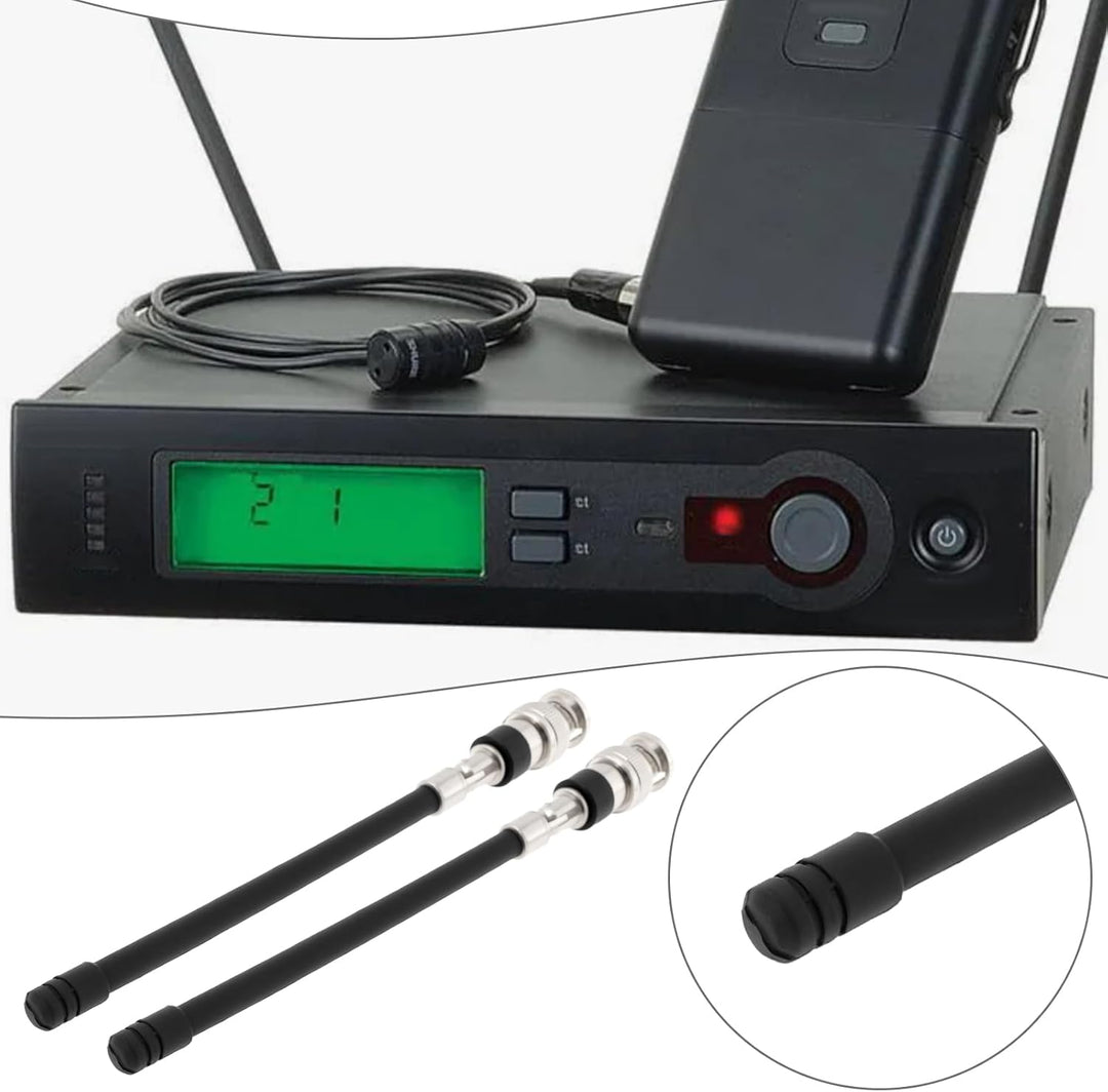 ECSiNG 2 Stück 1/4 Wellenantenne Ersatzteil UHF 400 Bis 900 MHz Mikrohpne-Antenne Kompatibel mit Shu