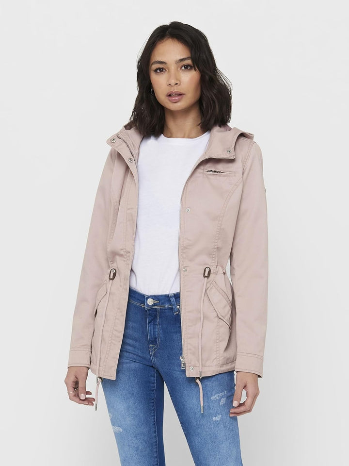ONLY Female Jacke Leinen Parka, XS Adobe Rose