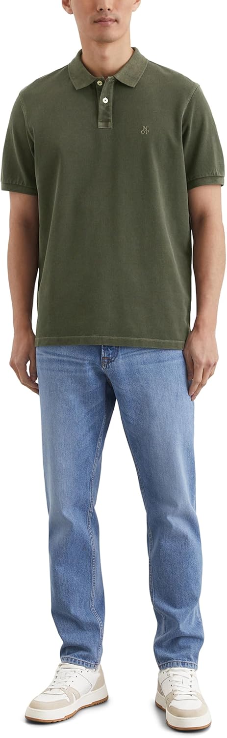 Marc O'Polo Herren Kurzarm-Poloshirt aus Bio-Baumwolle Regular Fit 3XL 499, 3XL 499