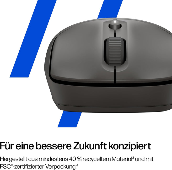 HP 400 Duale kabellose Maus, Bluetooth und USB, 2,4 GHz, 24 Monate Akku, leise Klicks, weiche Haptik