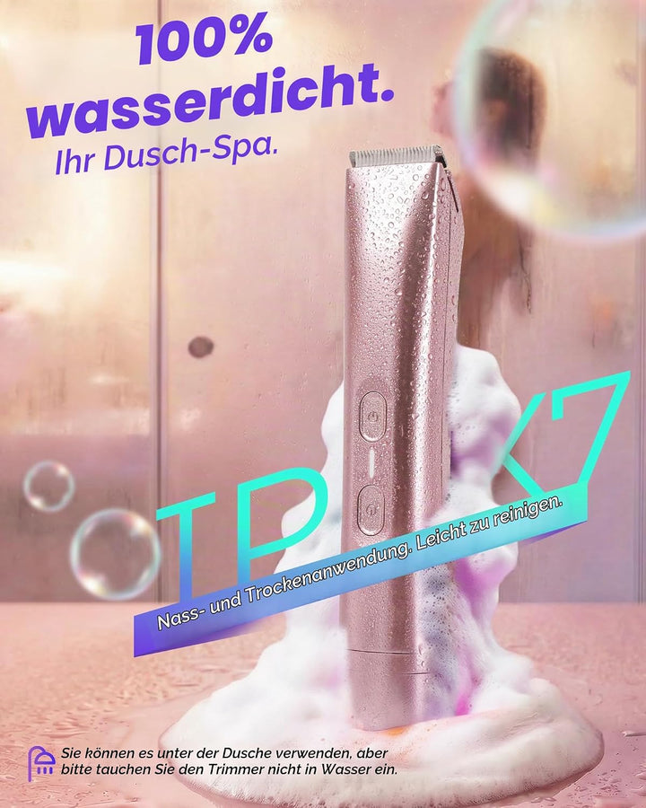 Rasierer Damen,2-In-1 Doppelkopf Intimrasierer für Frauen,USB Wiederaufladbar Gesichtshaarentferner