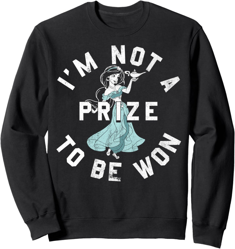 Disney Aladdin Jasmine Not A Prize Circle Text Poster Sweatshirt