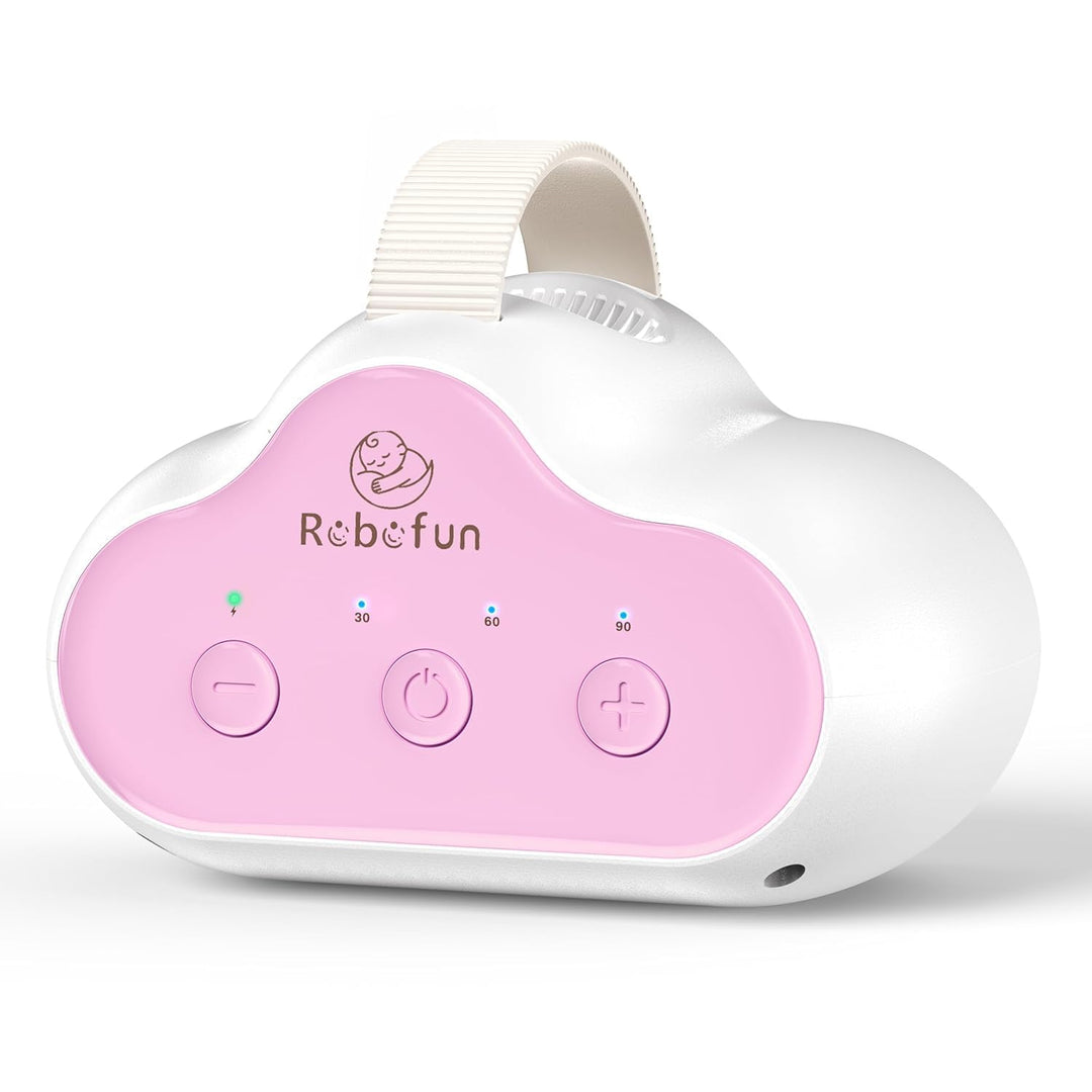 Robofun Kinderwagenschaukler - 2025 Das Original-Schlafhilfe für Babys, 5 Einstellbare Weiss 8, Weis