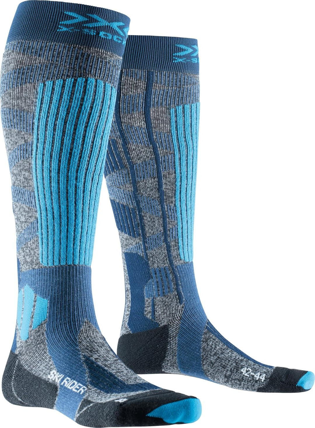 X-Socks Ski Rider 4.0 Skisocke, stone grey melange/x