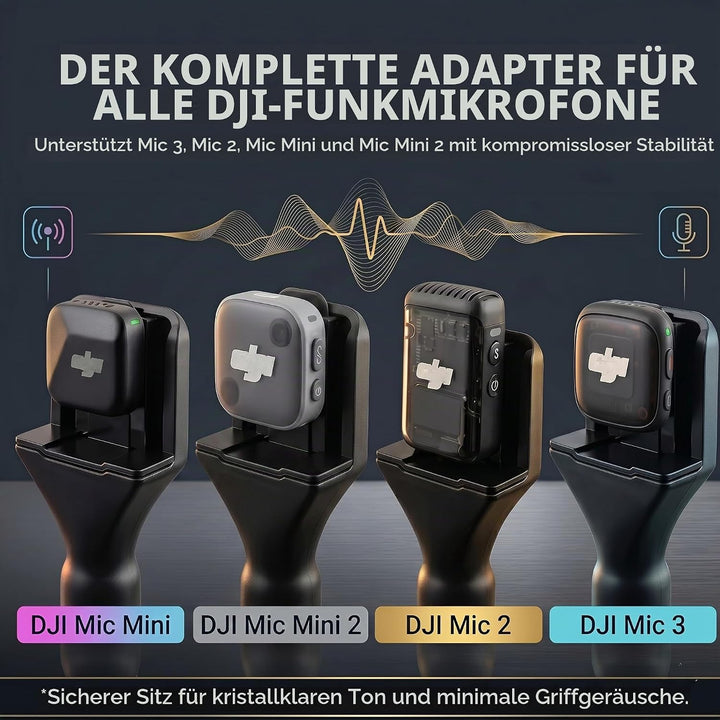 Ständer Halter für DJI Mic 3/Mini/1/2/Rode Wireless Micro/GO II/Insta360 Air Handle Rig Wireless Int
