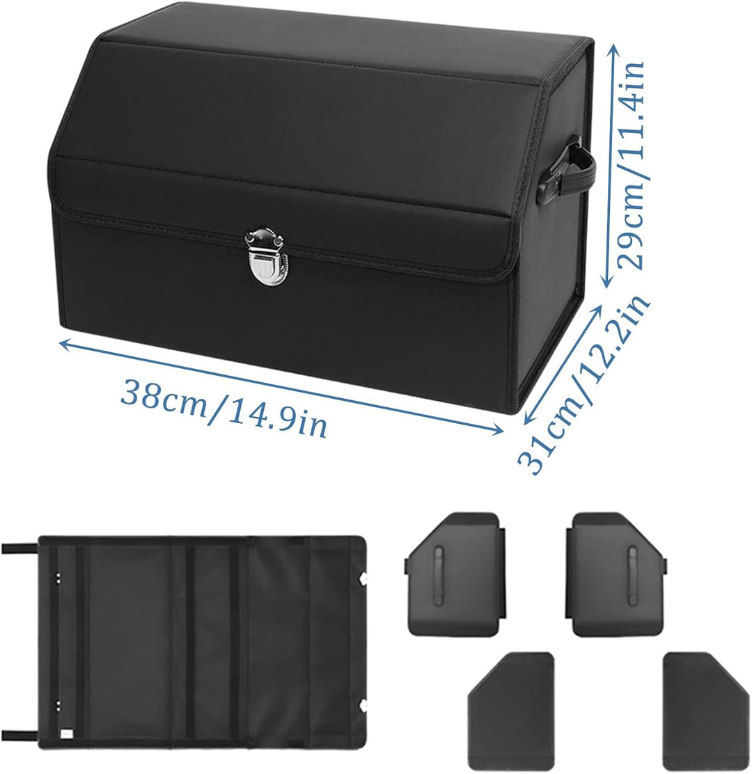 Auto Kofferraum Organizer, Auto Tasche Kofferraum mit Deckel, Klappbarer Kofferraumtasche SUV Limous