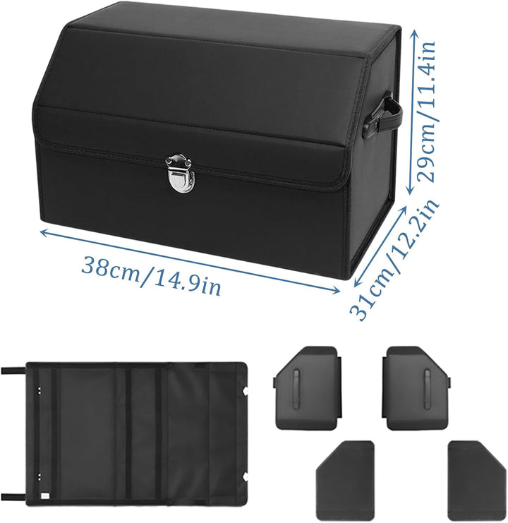 Auto Kofferraum Organizer, Auto Tasche Kofferraum mit Deckel, Klappbarer Kofferraumtasche SUV Limous