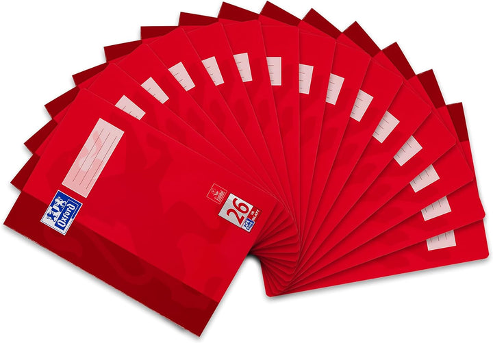 Oxford Schulheft A4, 32 Blatt, Lineatur 25, liniert mit Rand, 10 Stück & Schulheft A4, 16 Blatt, Lin