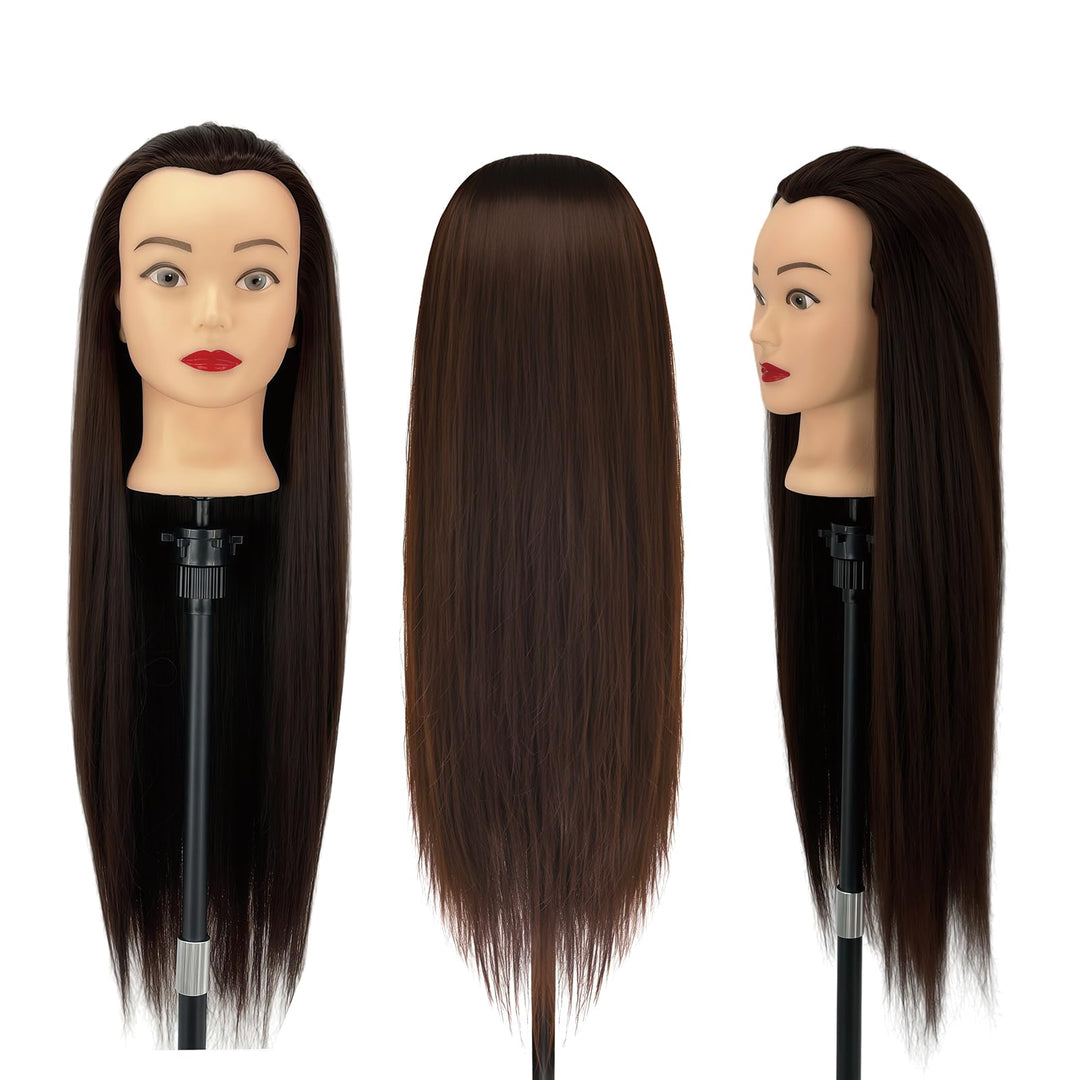 Trainingsköpfe 100% von dem Hochtemperaturfaser Haar 28zoll Trainingskopf für Frisöre with stand DIY
