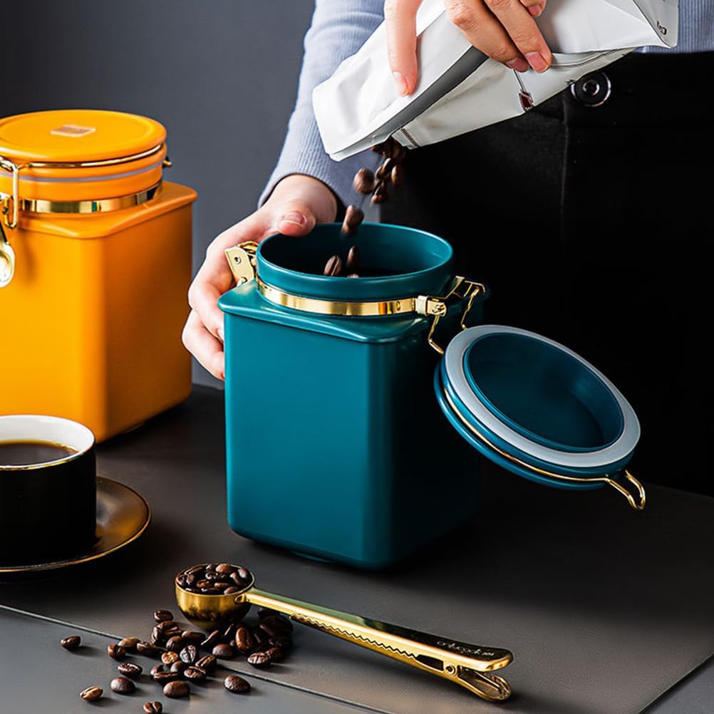 DOITOOL Kaffeedose Luftdicht 1L Kaffeebohnenbehälter Mit Deckel Für Frische Lagerung Von Kaffeebohne