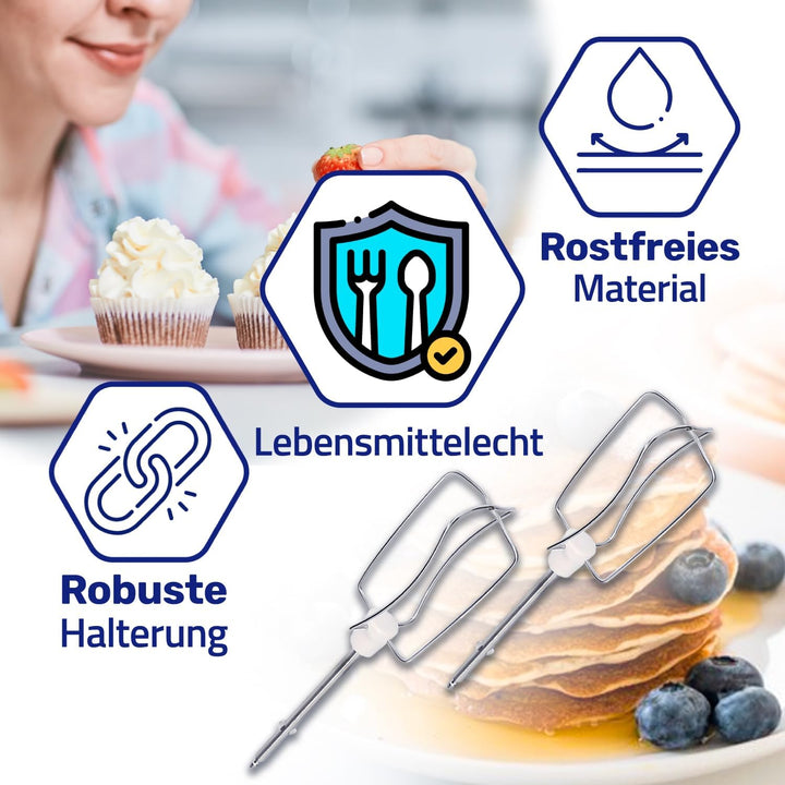 MONTERAL Rührbesen für Handmixer mit dem Originalcode XJ901301 SS-989633 für Tefal Prep’Line für Mou