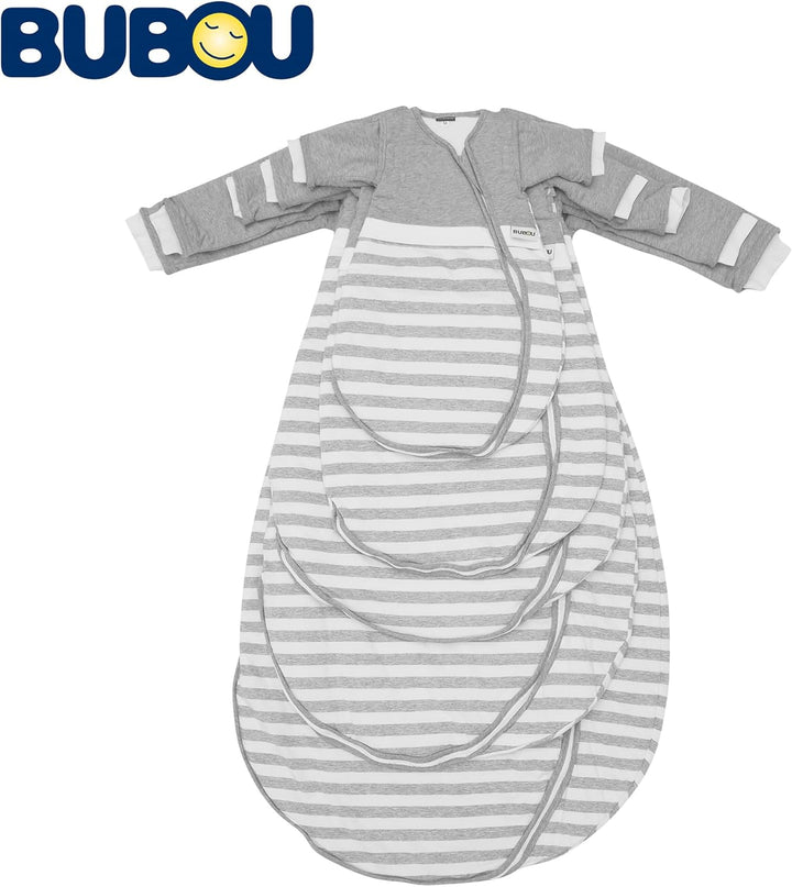 Gesslein 770199 Bubou Babyschlafsack mit abnehmbaren Ärmeln: Temperaturregulierender Ganzjahreschlaf