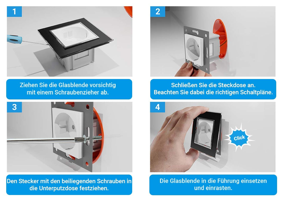 LIVOLO Innenleben 3 Fach TV Fernseher/FM Radio/SAT Satelliten Anschlussdose