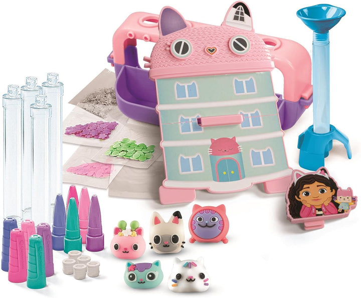 Clementoni Idea Mein Stift-Atelier Gabby’s Dollhouse - DIY Stifte-Set mit 5 Stiften & Figuren, schil